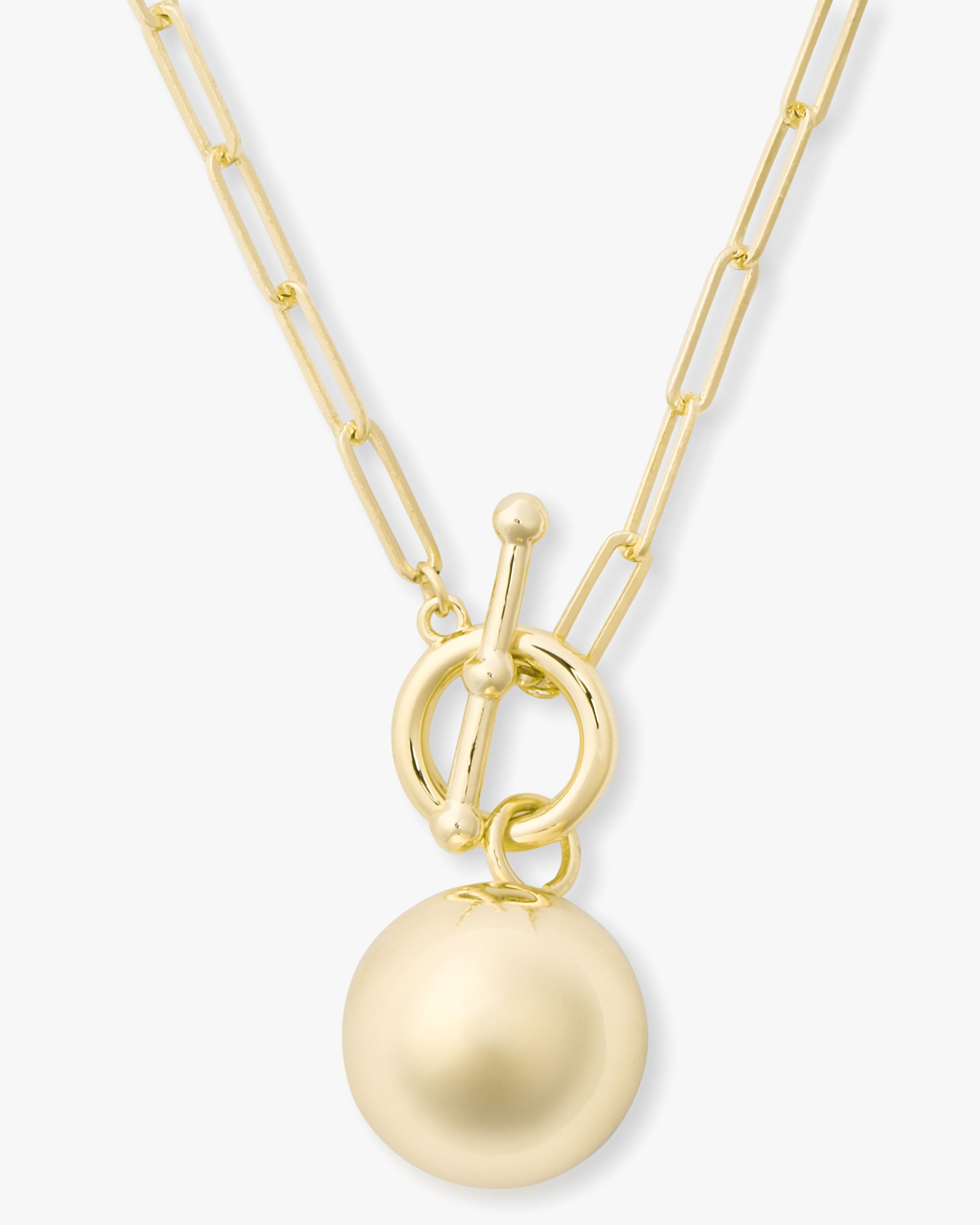 Life's a Ball Pendant Necklace - Gold