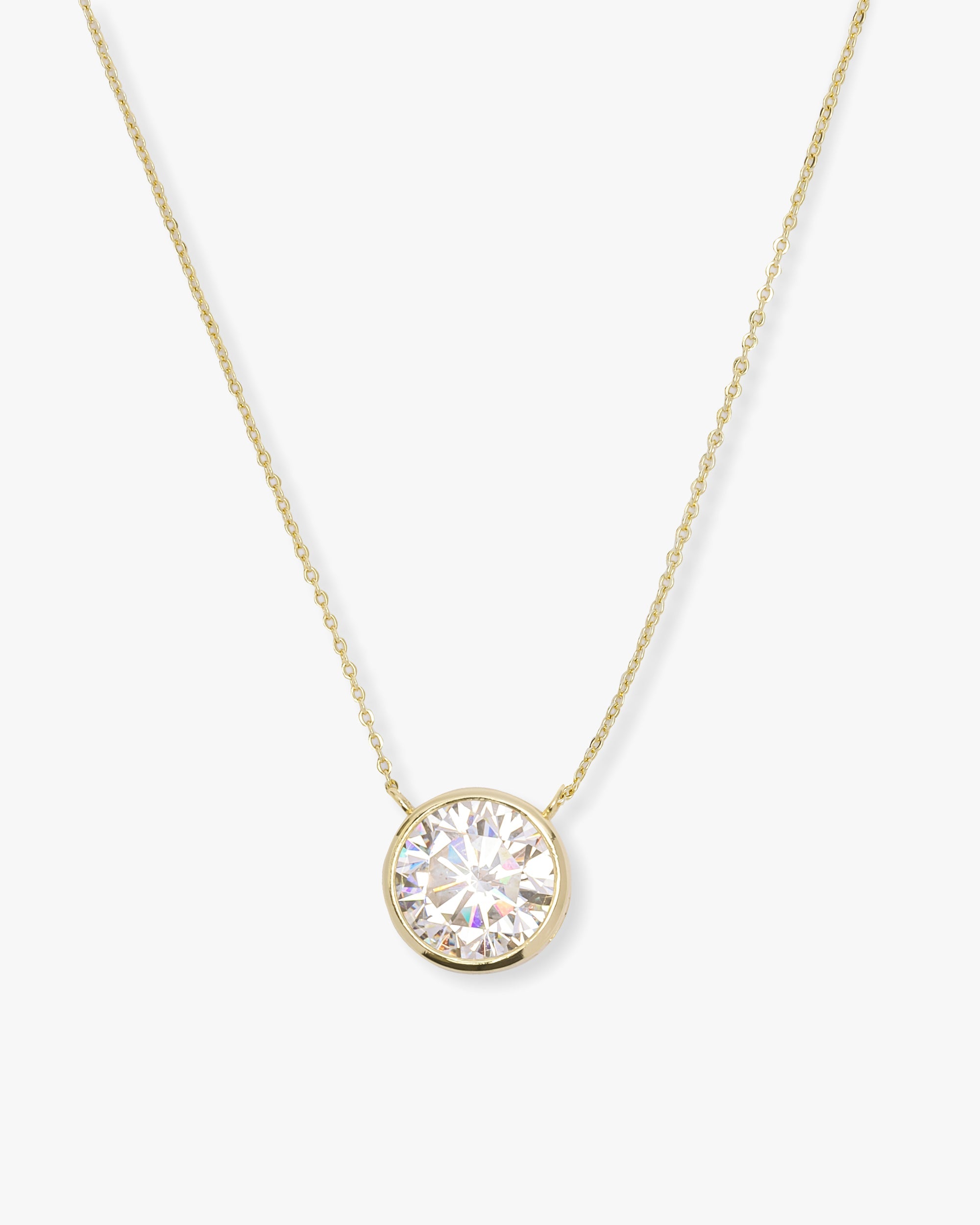 Mama Baroness Pendant - Gold|White Diamondettes