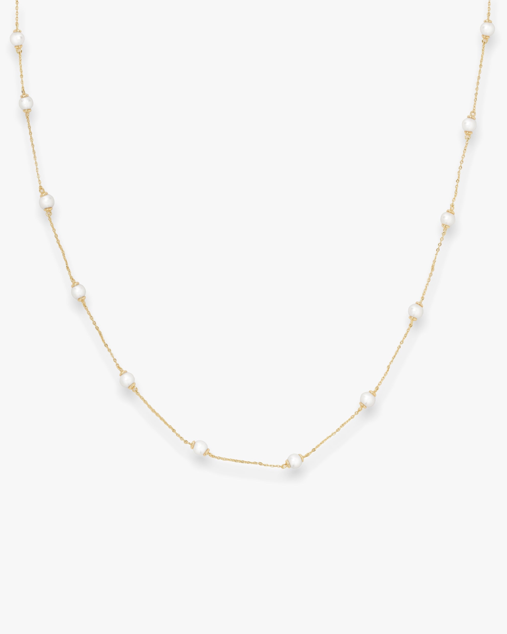 Perfect Pearl Infinity Necklace - Gold