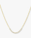 Baroness Samantha Tennis Necklace - Gold|White Diamondettes