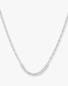 Baroness Samantha Tennis Necklace - Silver|White Diamondettes