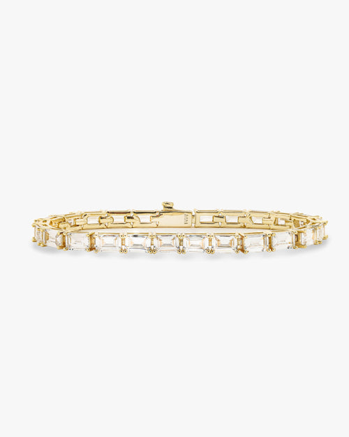 Baby Grand Slam Tennis Bracelet - Gold|White Diamondettes