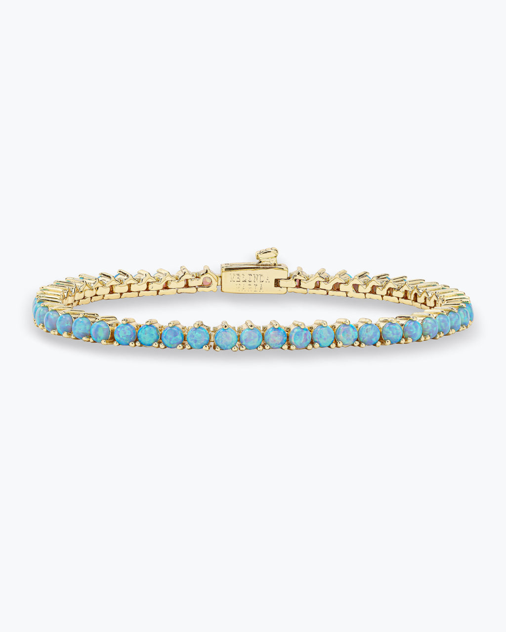 Paraiba Blue Opal Tennis Bracelet, Paraiba Blue Tennis Bracelet ,Line Bracelet top Tennis Chain Bracelet, Opal Bracelet Chain ,Anniversary Gift