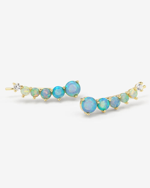 Not Your Basic Ombré Ear Crawler - Gold|Blue Opal Ombré