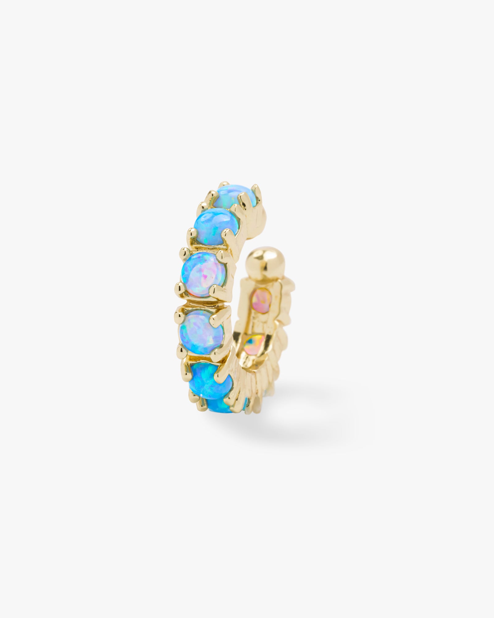 "Oh She Fancy" Ear Cuff - Gold|Blue Opal