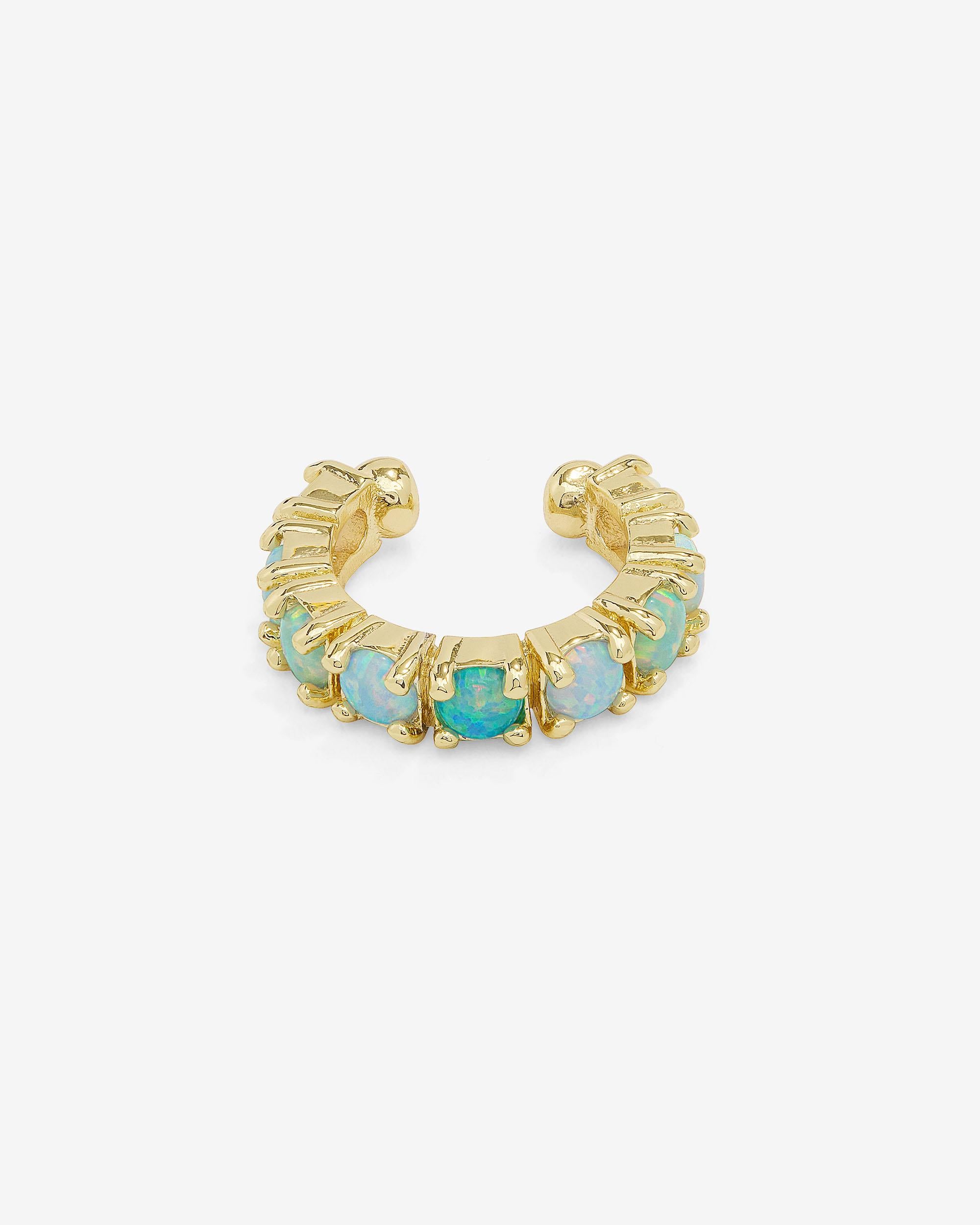 "Oh She Fancy" Ear Cuff - Gold|Blue Opal Ombré