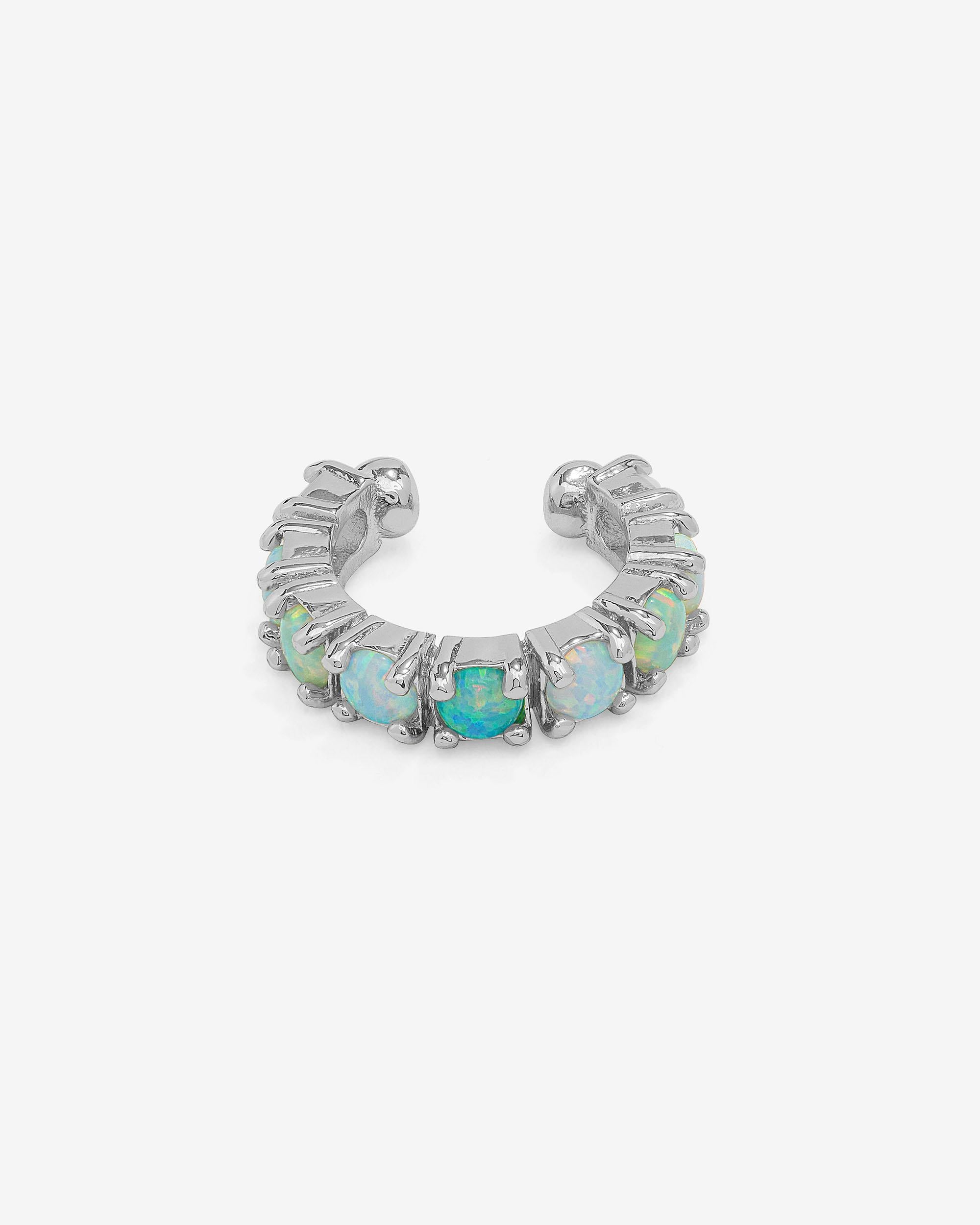 "Oh She Fancy" Ear Cuff - Silver|Blue Opal Ombré