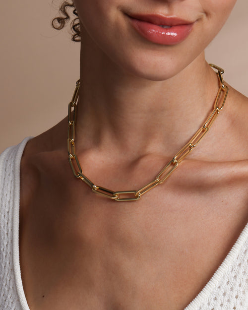 Carrie Chain Necklace - Gold