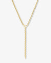 Serpent Lariat Necklace - Gold