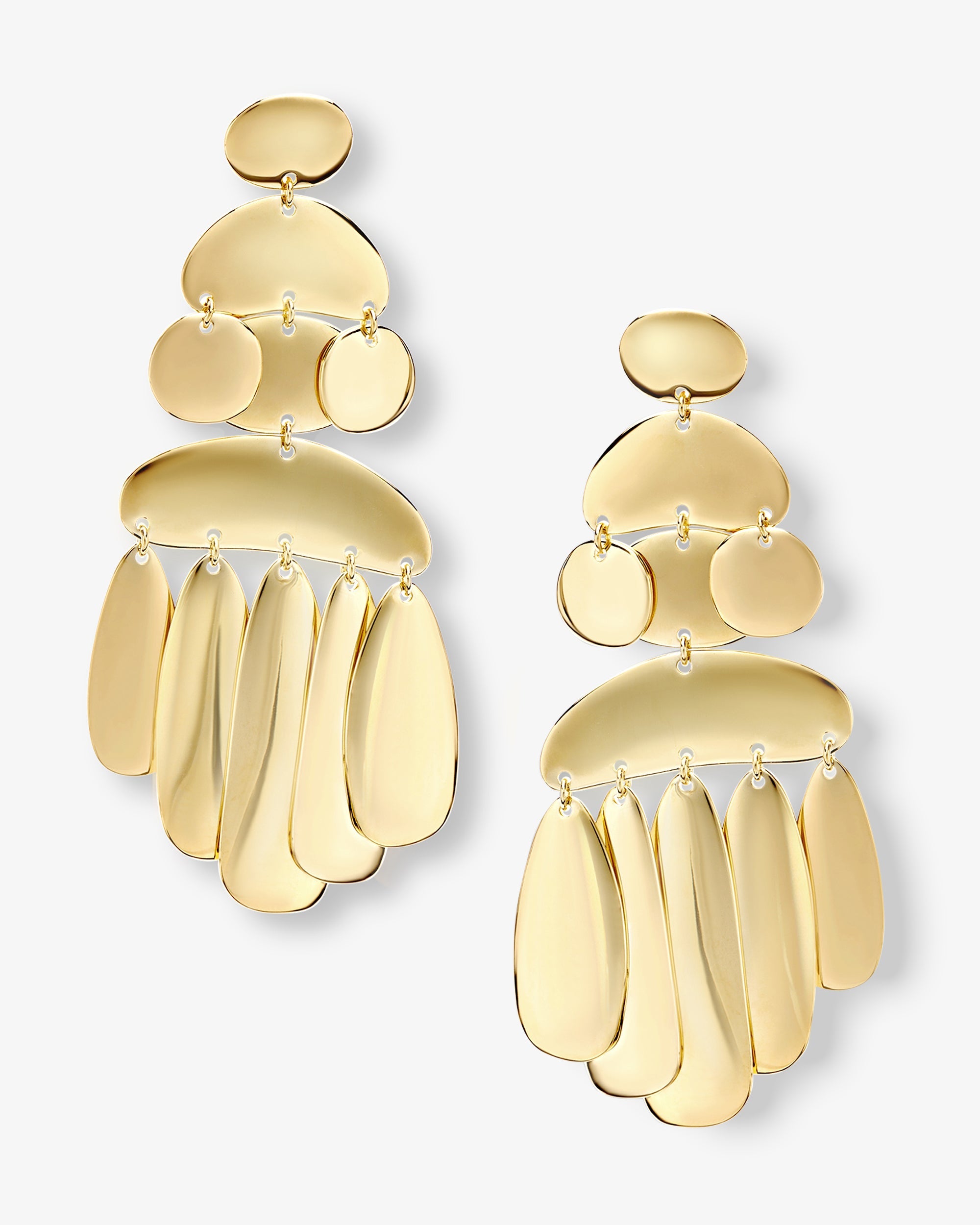 Mama "She's A Natural" Chandelier Earrings - Gold