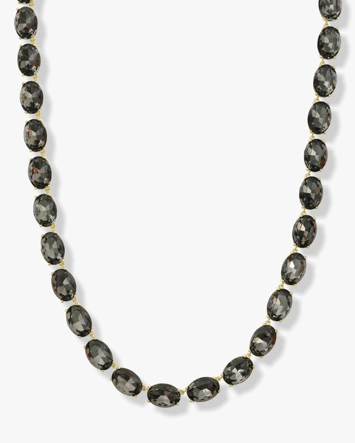 She's a Gem Tennis Necklace - Gold|Graphite