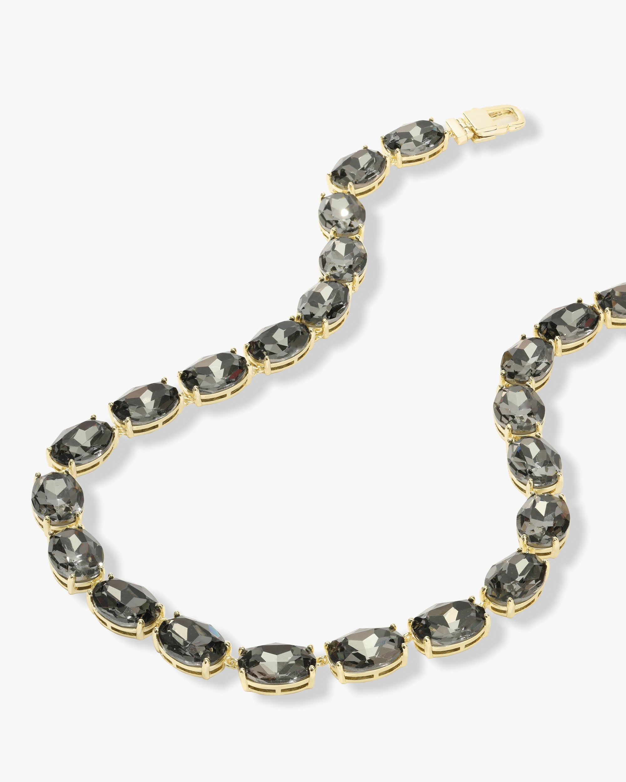 She's a Gem Tennis Necklace - Gold|Graphite