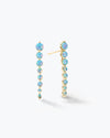 She's an Icon Dagger Earrings - Gold|Blue Opal