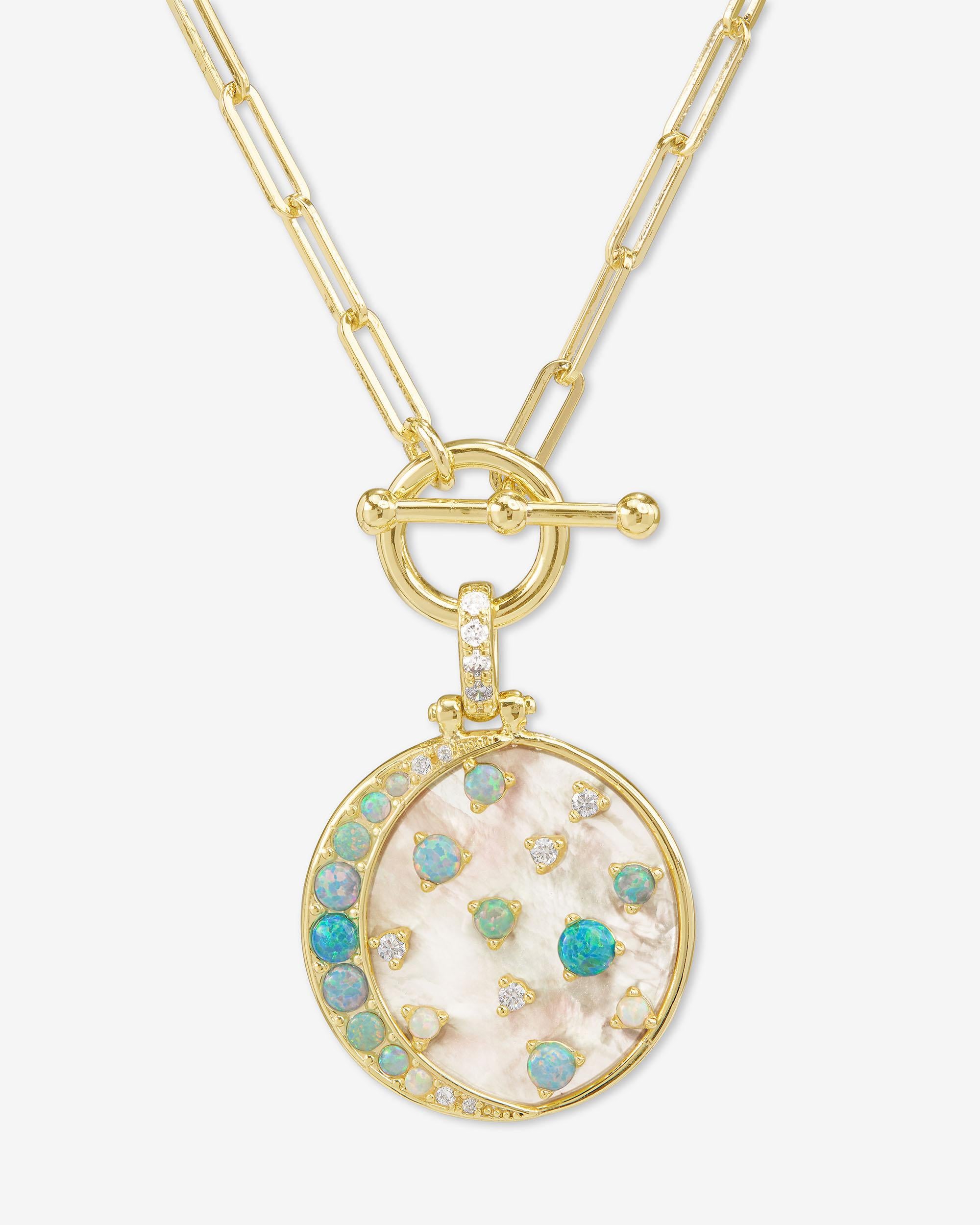 Sweet Dreams Samantha Chain Necklace - Gold|Blue Opal Ombré