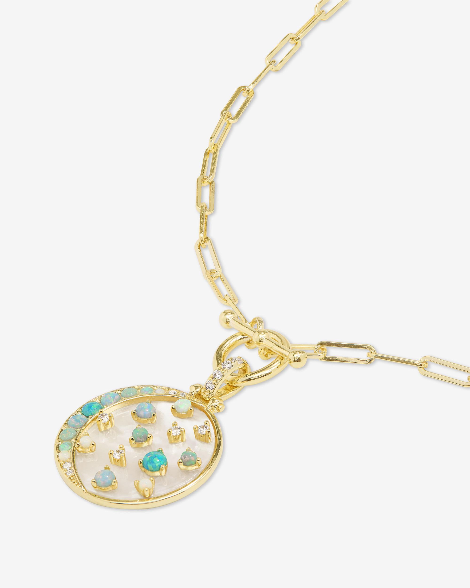 Sweet Dreams Samantha Chain Necklace - Gold|Blue Opal Ombré