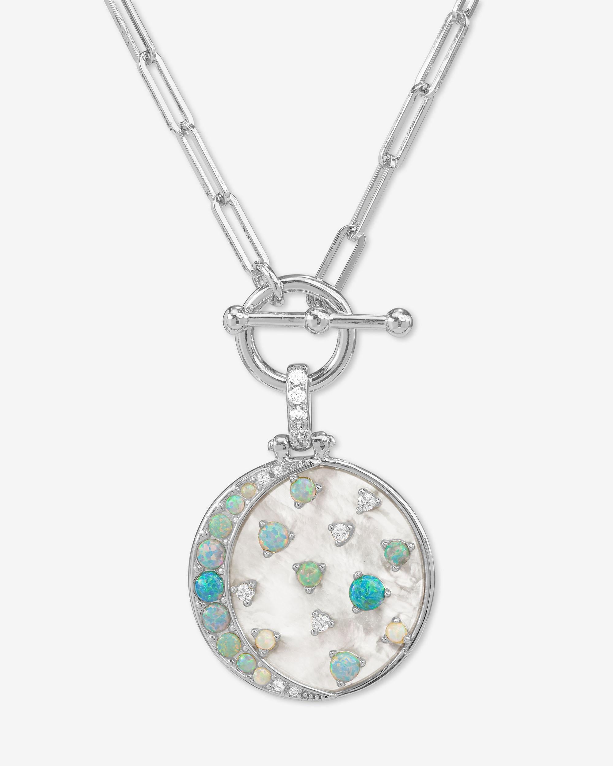 Sweet Dreams Samantha Chain Necklace - Silver|Blue Opal Ombré