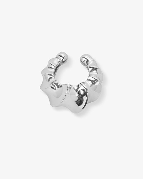 With a Twist Ear Cuff - Silver