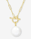 XL Life's a Ball Pearl Pendant Necklace - Gold