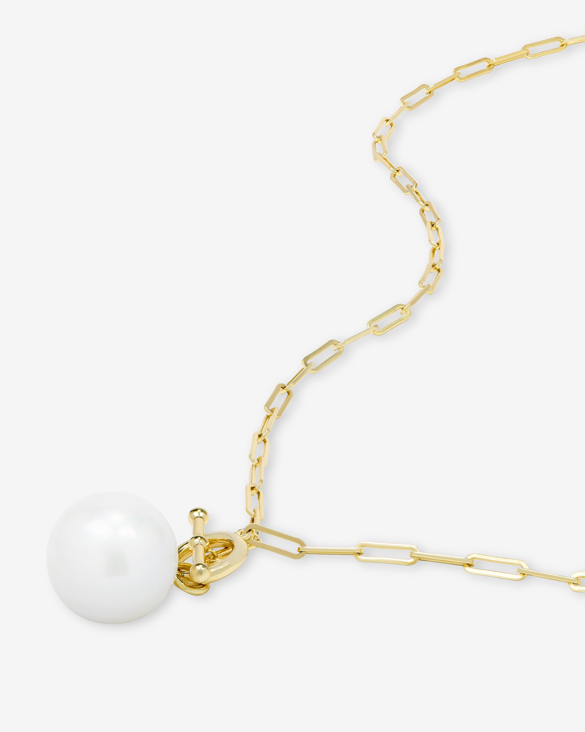 XL Life's a Ball Pearl Pendant Necklace - Gold