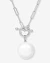 XL Life's a Ball Pearl Pendant Necklace - Silver