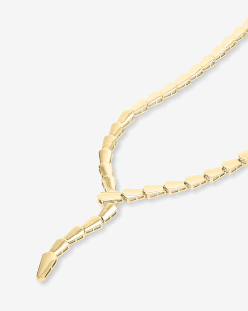 XL Serpent Lariat - Gold