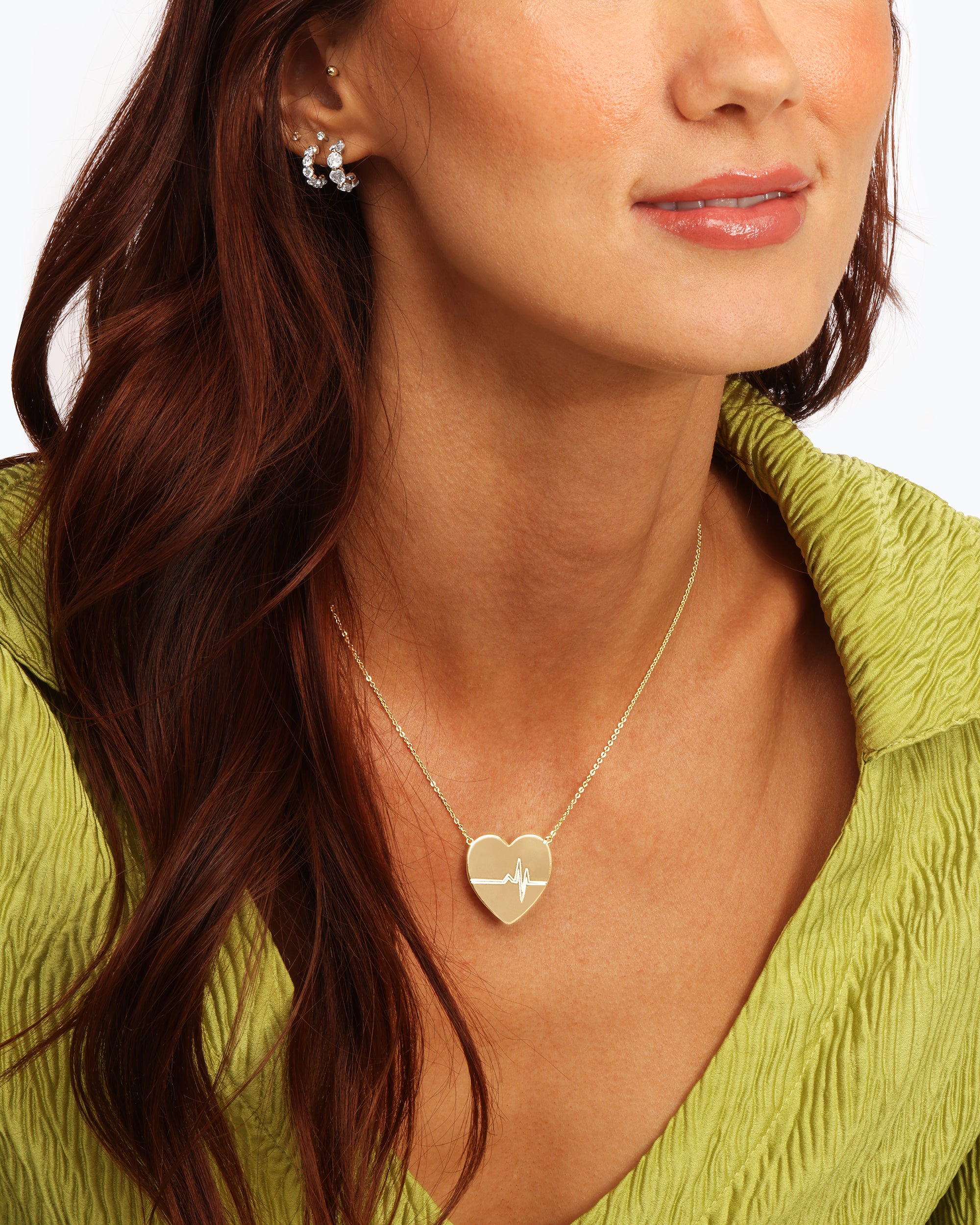 Popular Melinda Maria XL Heart Gold Plated Necklace