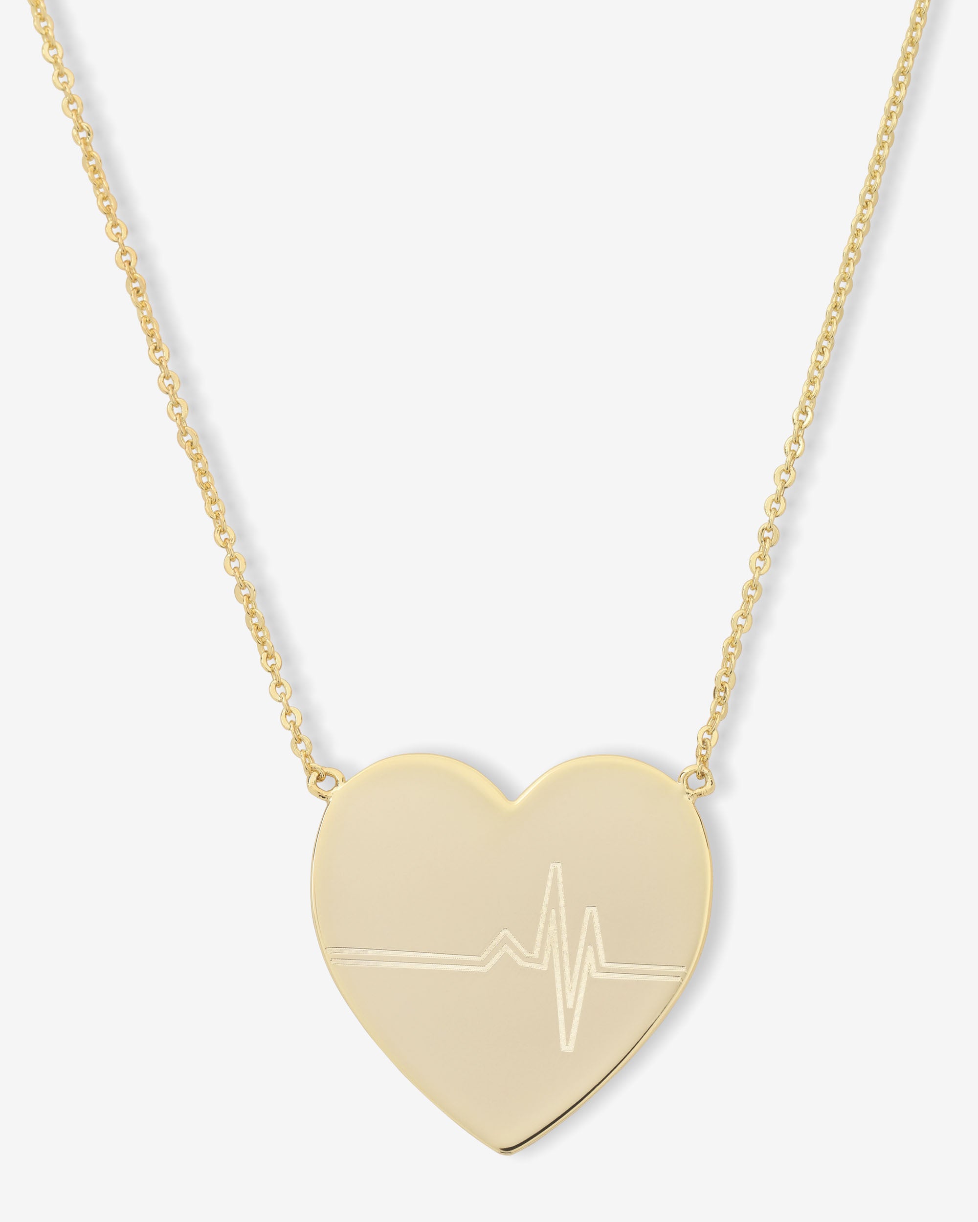 XL You Have My Heartbeat Necklace - Gold