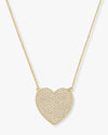 XL You Have My Whole Heart Pavé Necklace 18