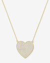 XL You Have My Whole Heart Pavé Necklace 18