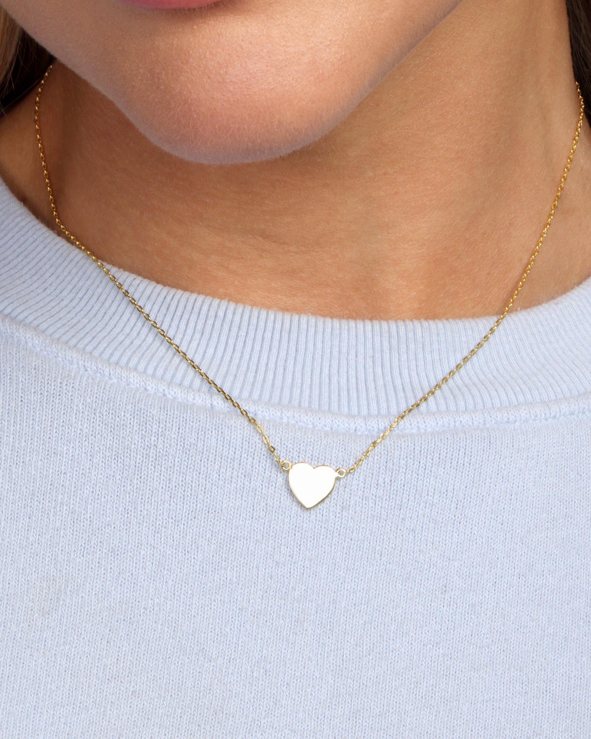 You Have My Baby Heart Necklace - Gold