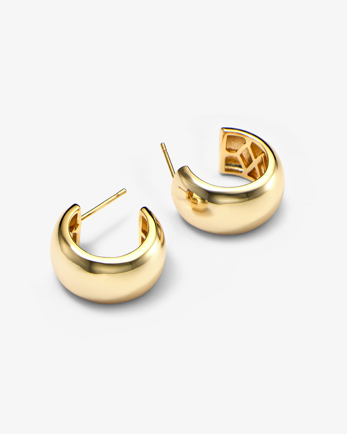 "She's So Smooth" Baby Hoops - Gold