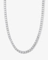 Baby Duchess Tennis Necklace - Silver|White Diamondettes