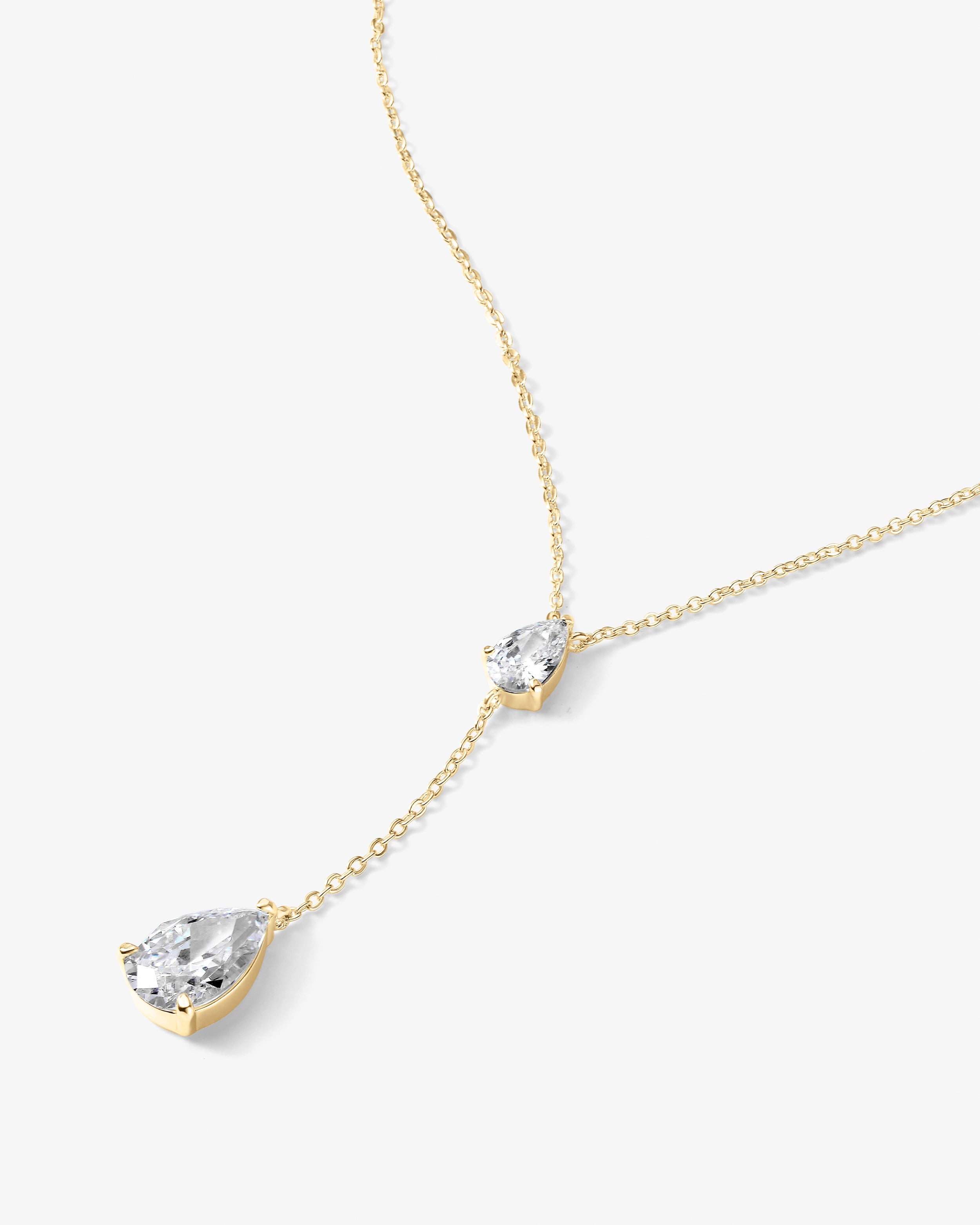 “I Gotta Have That” Necklace - Gold|White Diamondettes