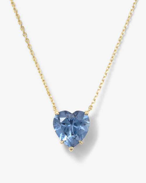 I Love You More Necklace - Gold|Aqua Diamondettes