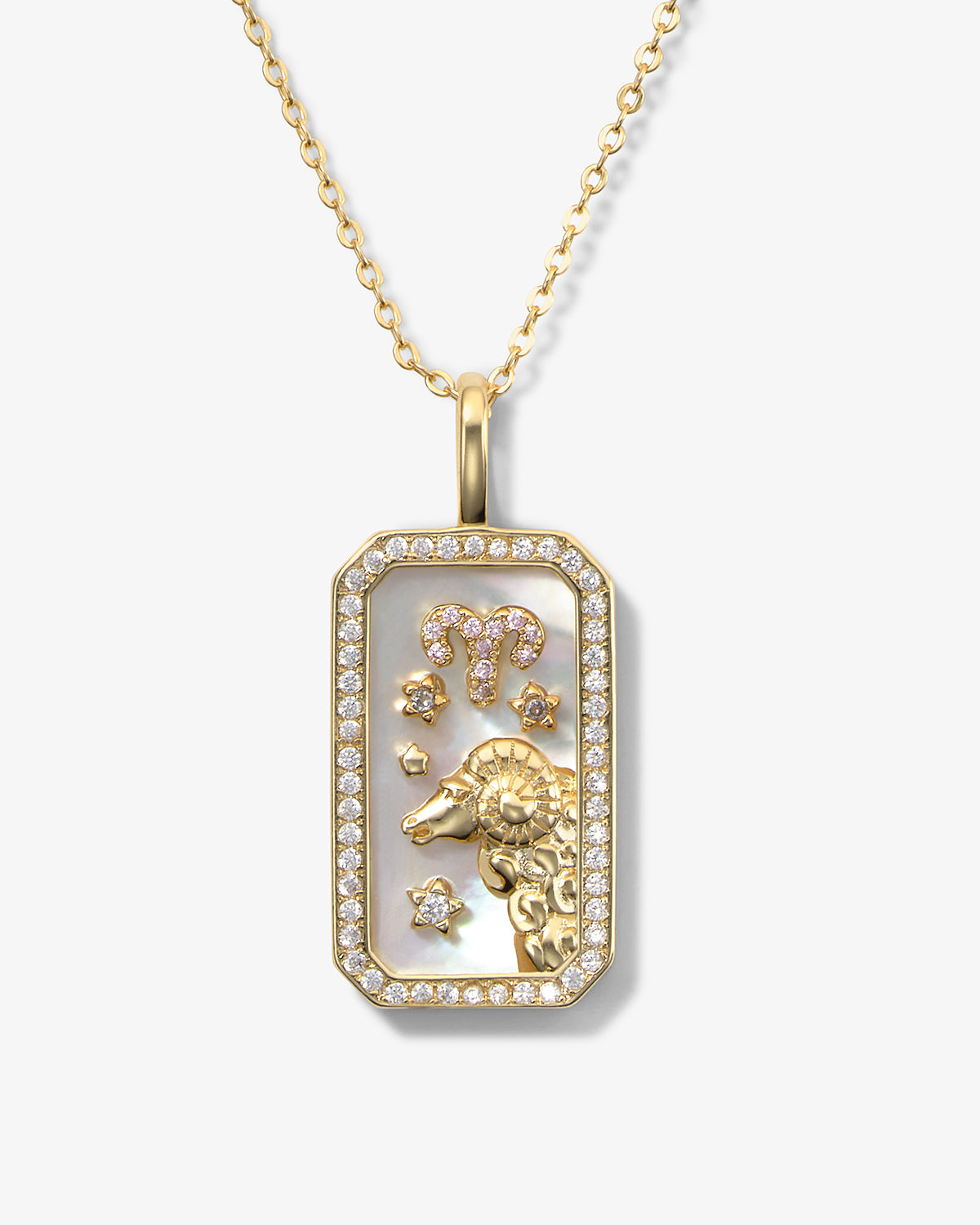 Zodiac Amulet Necklace - Gold