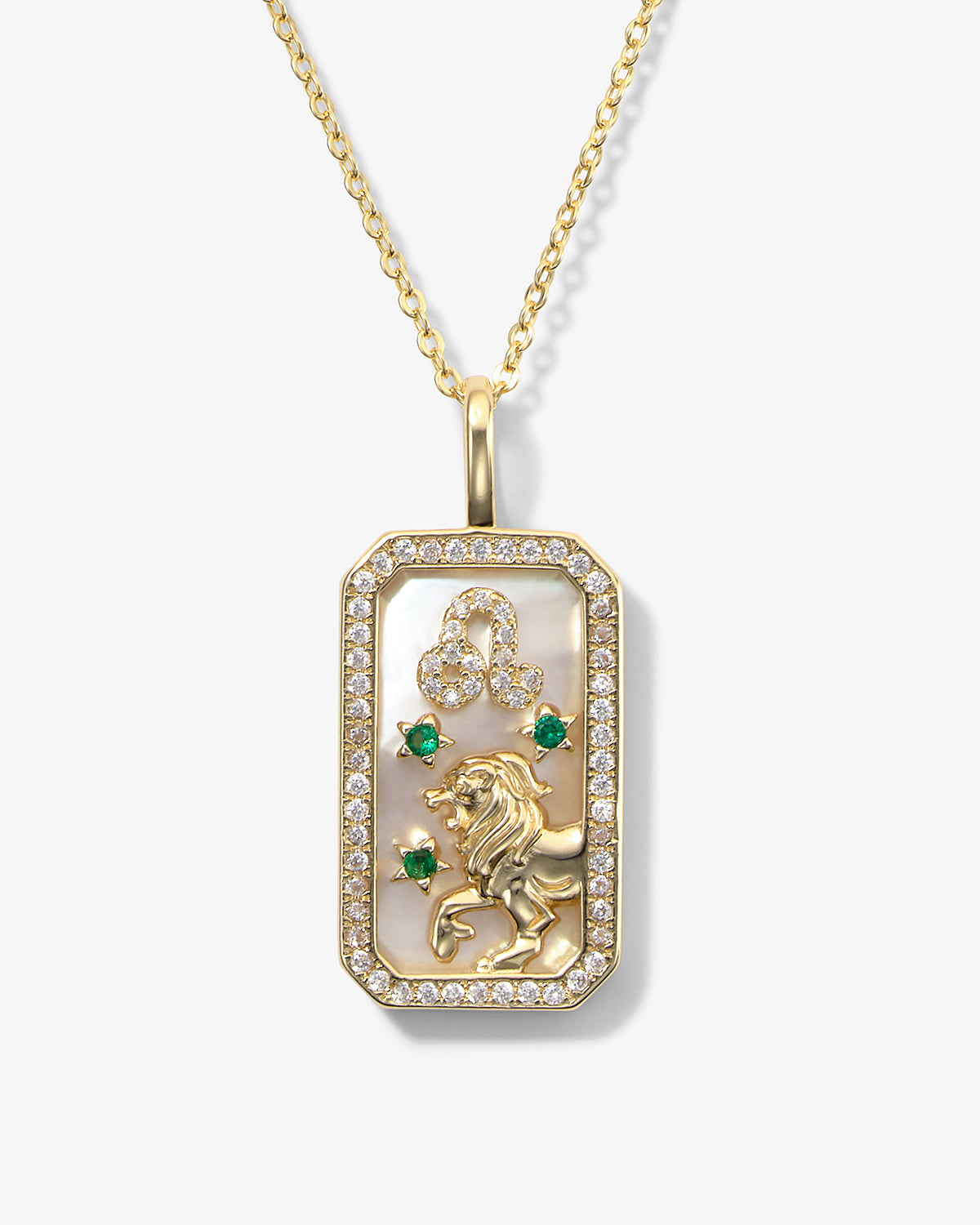 Zodiac Amulet Necklace - Gold