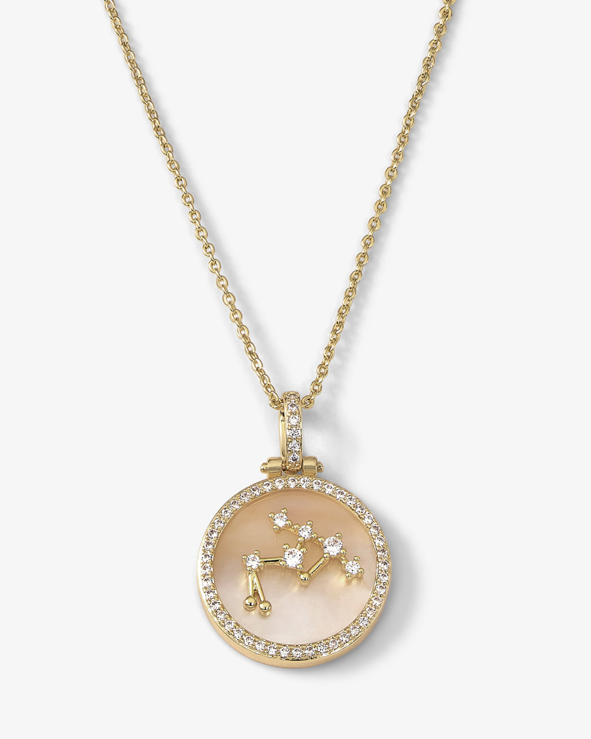 Zodiac Constellation Necklace - Gold