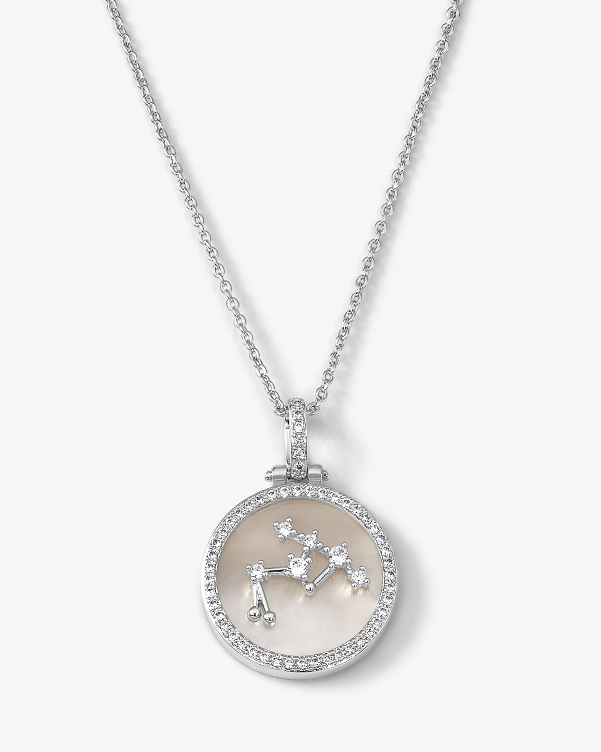 Zodiac Constellation Necklace - Silver