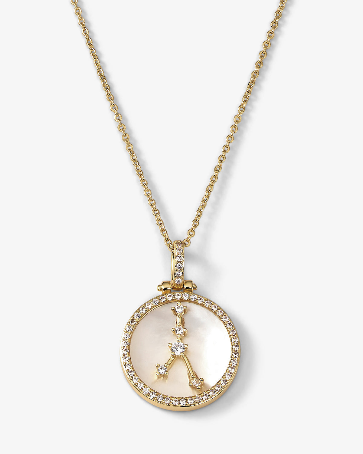 Zodiac Constellation Necklace - Gold