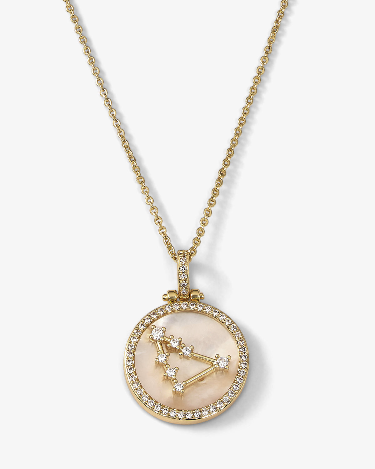 Zodiac Constellation Necklace - Gold