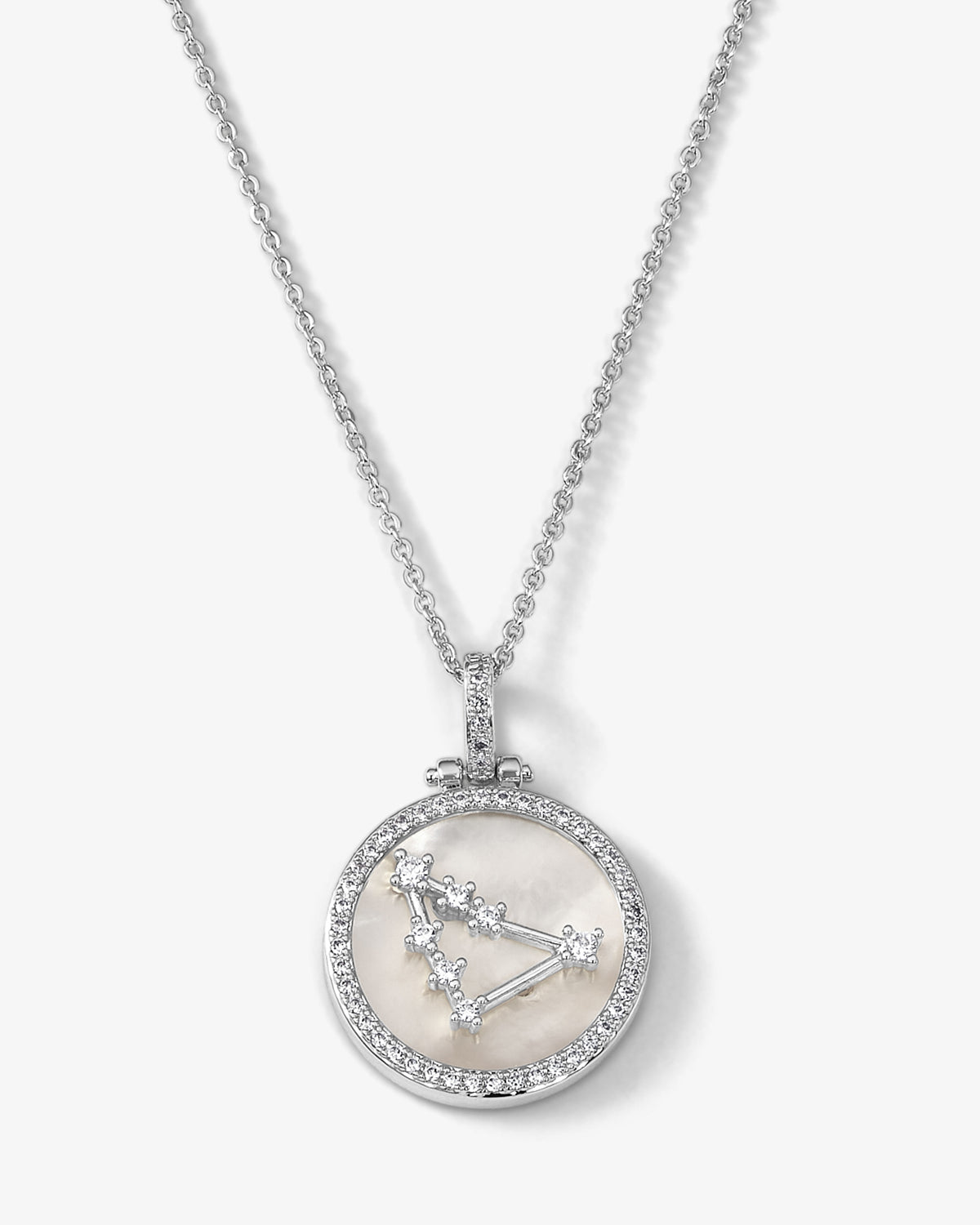 Zodiac Constellation Necklace - Silver