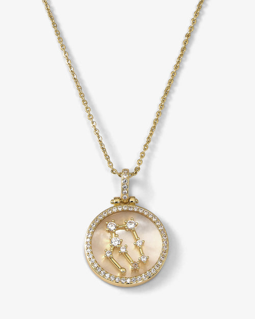 Zodiac Constellation Necklace - Gold