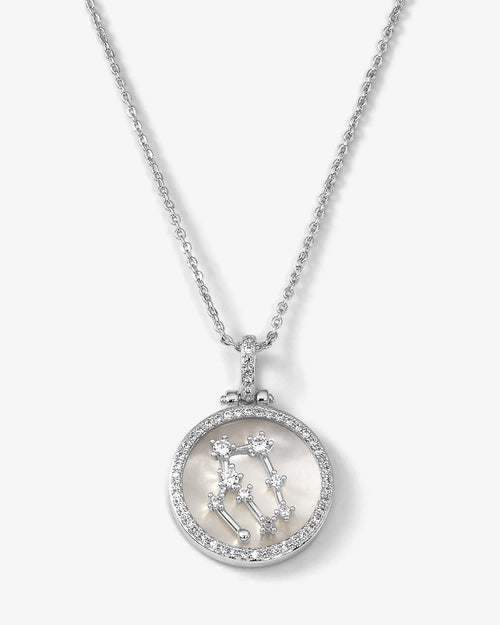 Zodiac Constellation Necklace - Silver