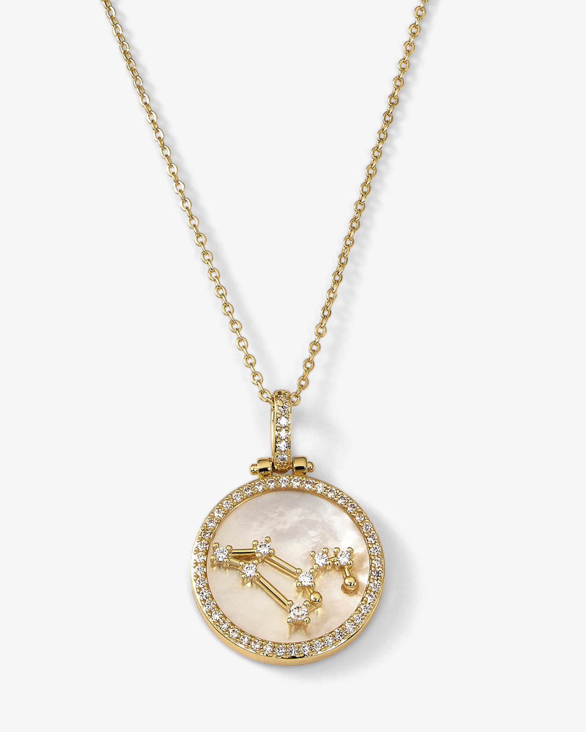 Zodiac Constellation Necklace - Gold