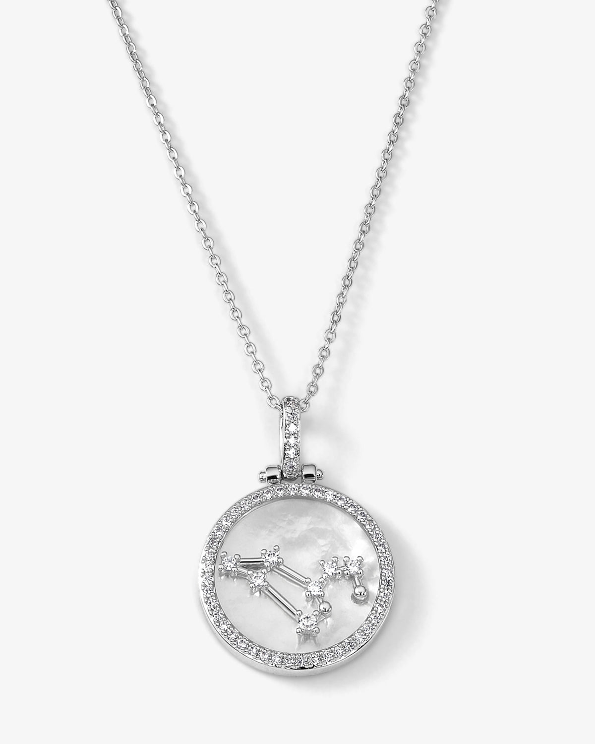 Zodiac Constellation Necklace - Silver