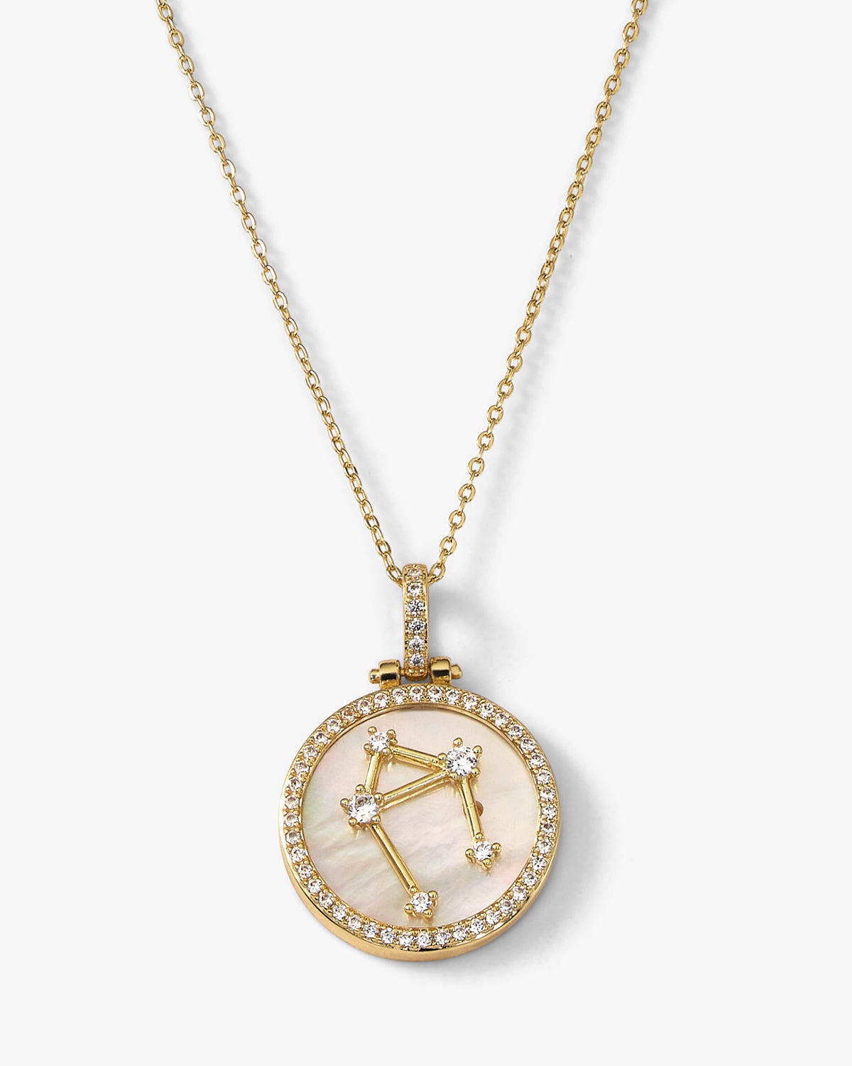 Zodiac Constellation Necklace - Gold