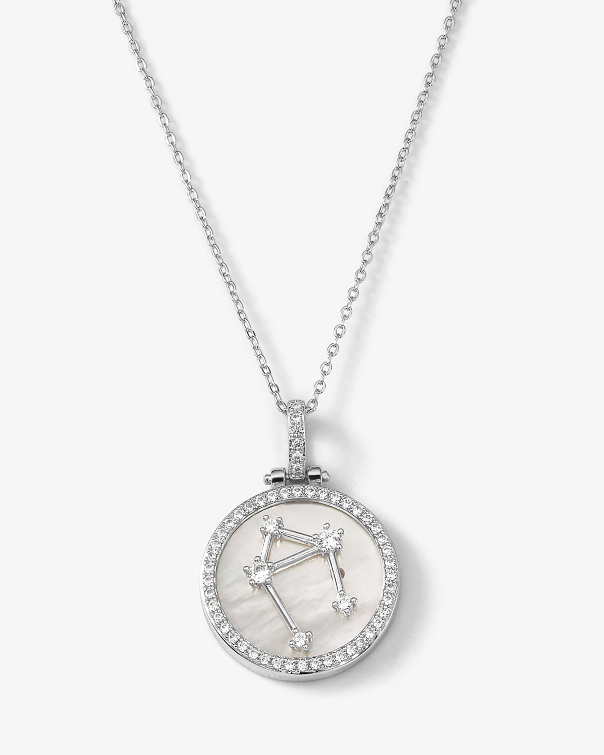 Zodiac Constellation Necklace - Silver