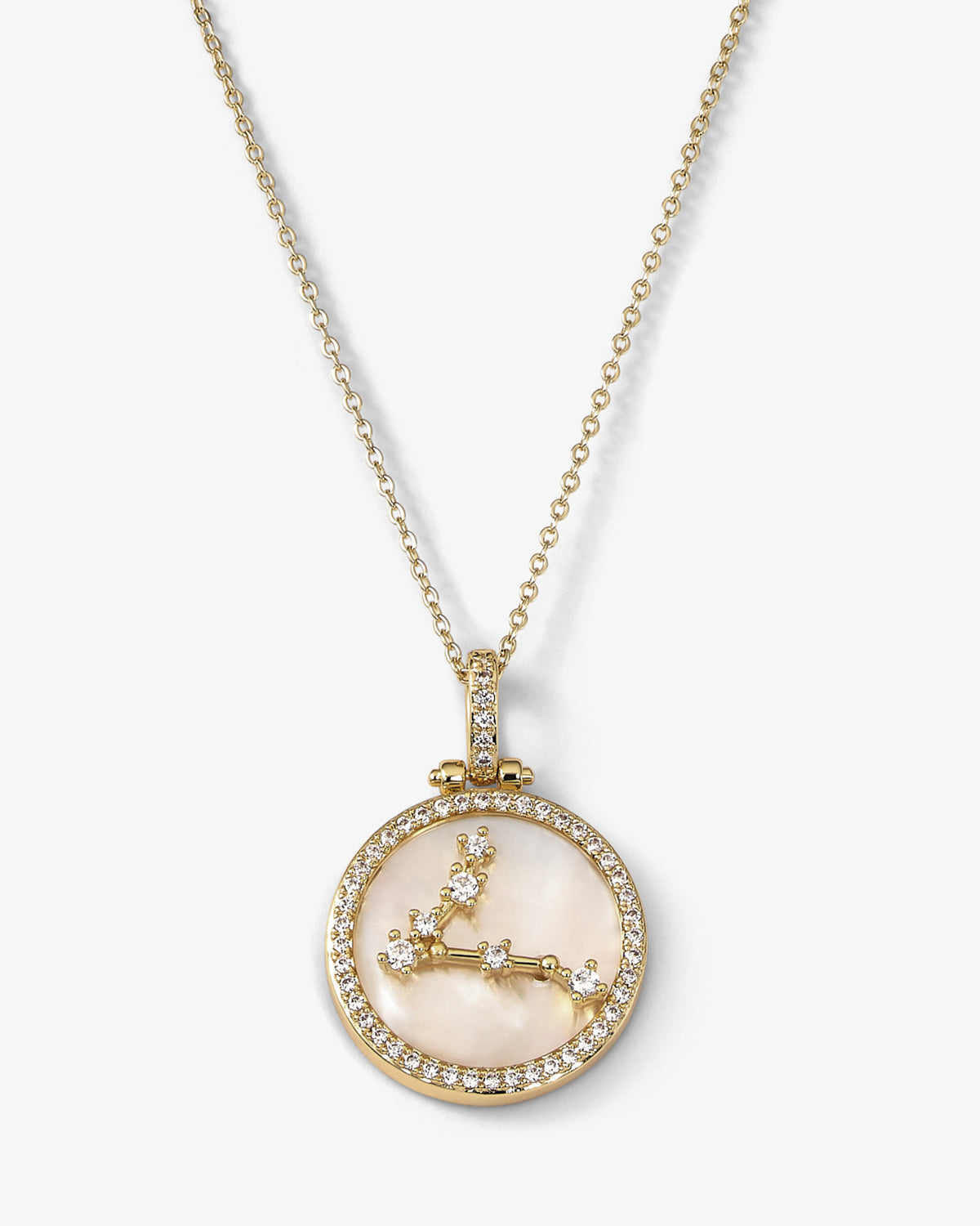 Zodiac Constellation Necklace - Gold