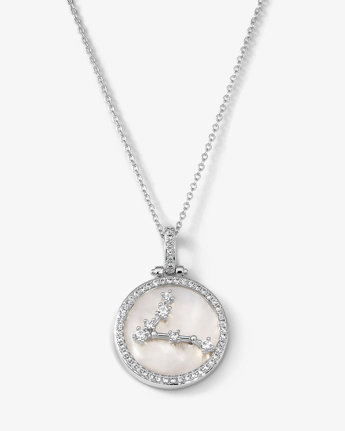 Zodiac Constellation Necklace - Silver