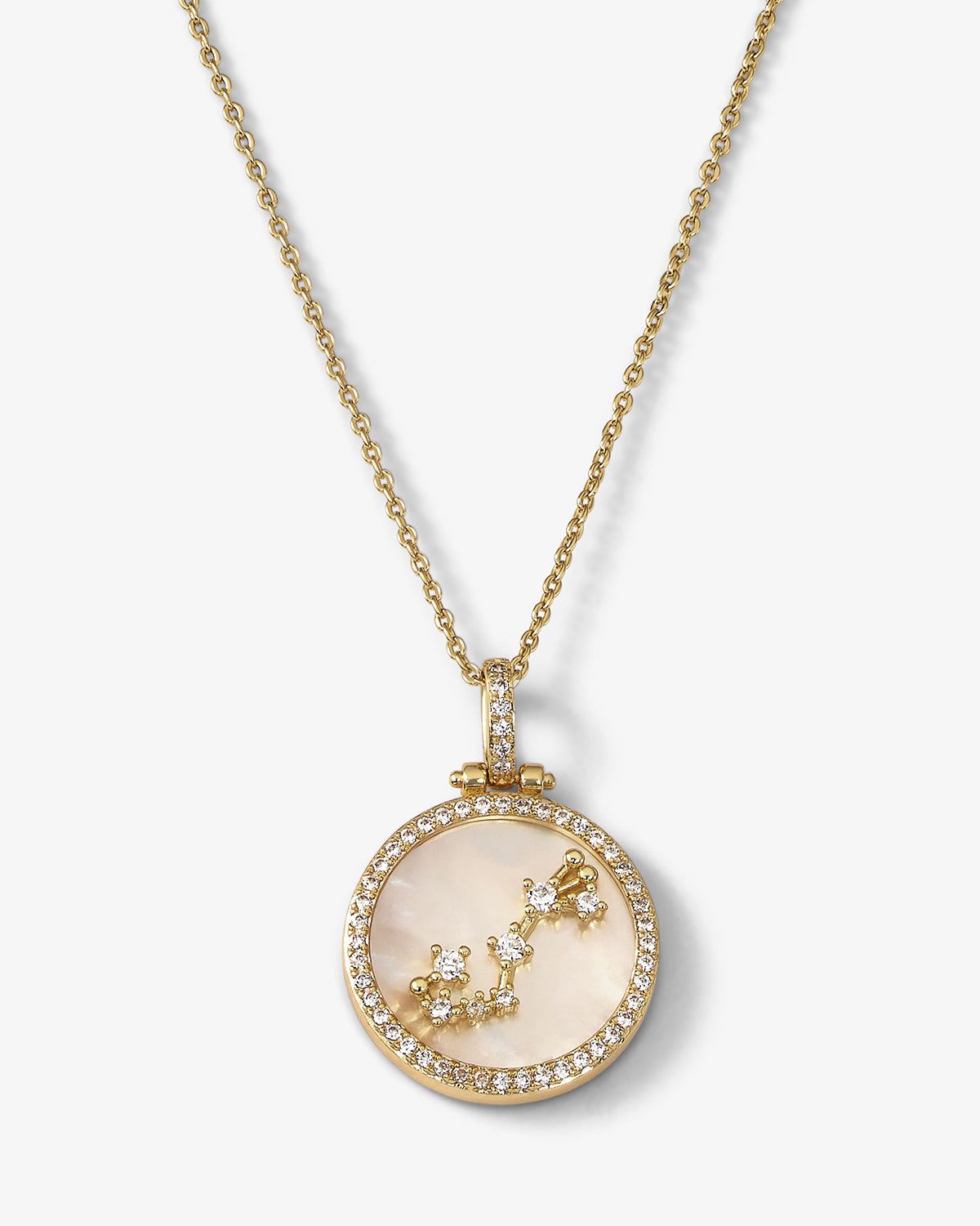 Zodiac Constellation Necklace - Gold